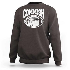 Fantasy Football Goat Commish Sweatshirt TS09 Dark Chocolate Print Your Wear