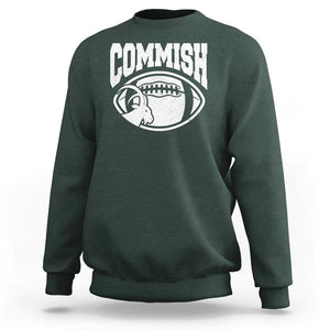 Fantasy Football Goat Commish Sweatshirt TS09 Dark Forest Green Print Your Wear