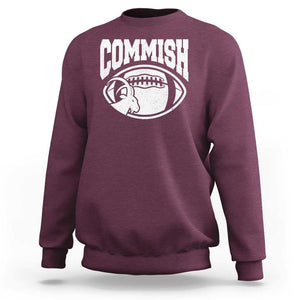 Fantasy Football Goat Commish Sweatshirt TS09 Maroon Print Your Wear