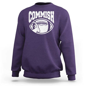 Fantasy Football Goat Commish Sweatshirt TS09 Purple Print Your Wear