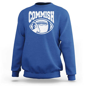 Fantasy Football Goat Commish Sweatshirt TS09 Royal Blue Print Your Wear