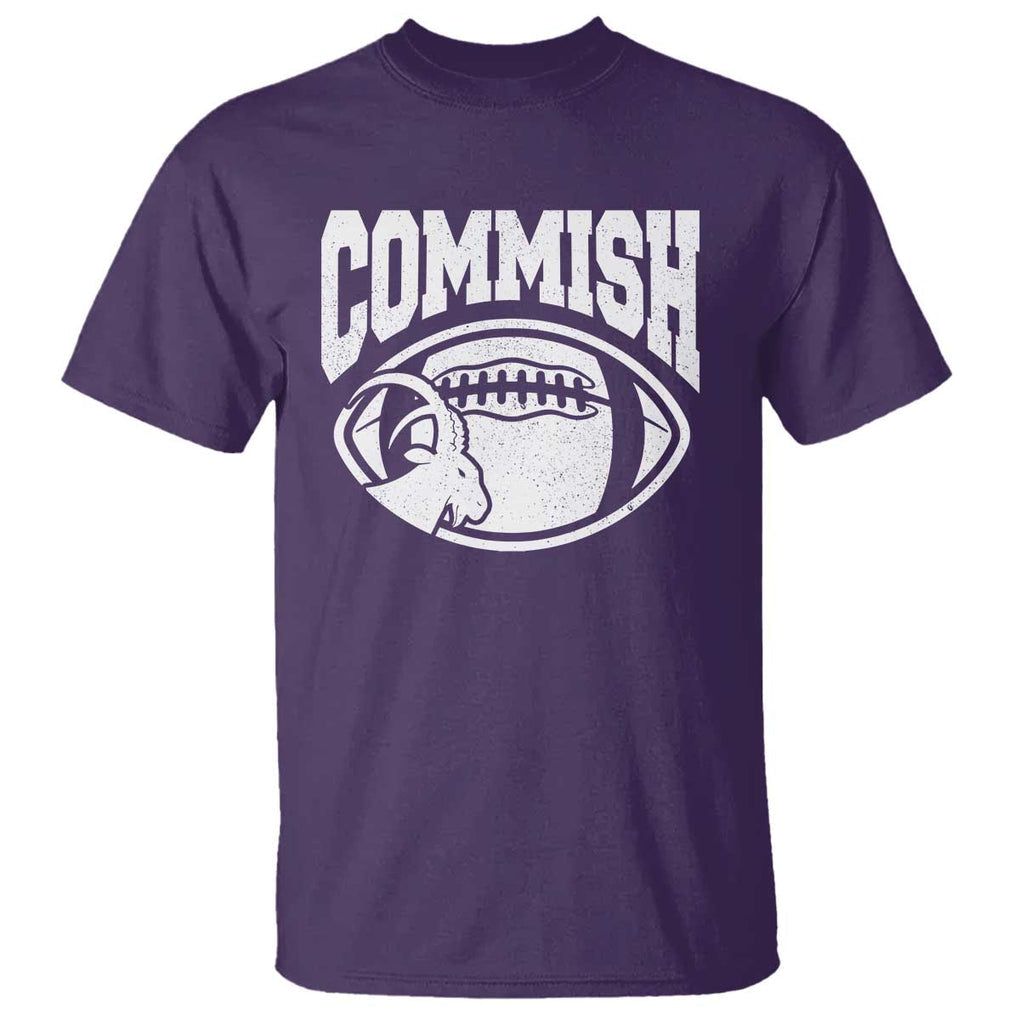 Fantasy Football Goat Commish T Shirt TS09 Purple Print Your Wear