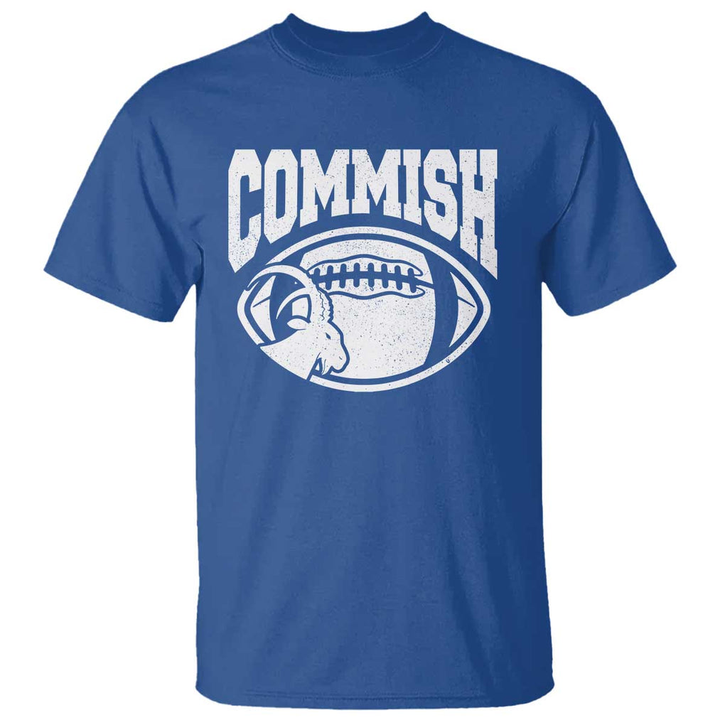 Fantasy Football Goat Commish T Shirt TS09 Royal Blue Print Your Wear