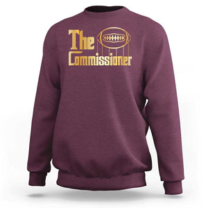 Fantasy Football The Commissioner Sweatshirt TS09 Maroon Print Your Wear