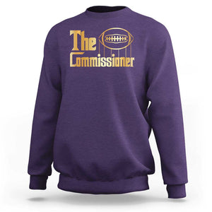 Fantasy Football The Commissioner Sweatshirt TS09 Purple Print Your Wear