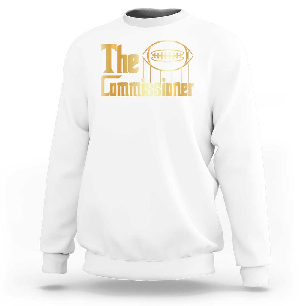 Fantasy Football The Commissioner Sweatshirt TS09 White Print Your Wear