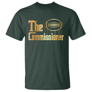 Fantasy Football The Commissioner T Shirt TS09 Dark Forest Green Print Your Wear