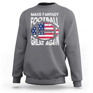 Make Fantasy Football Great Again Sweatshirt TS09 Charcoal Print Your Wear