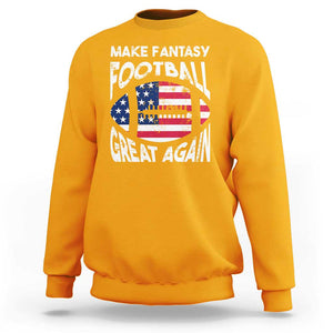 Make Fantasy Football Great Again Sweatshirt TS09 Gold Print Your Wear