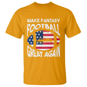 Make Fantasy Football Great Again T Shirt TS09 Gold Print Your Wear