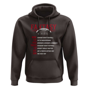 Funny Fantasy Football Schedule Hoodie TS09 Dark Chocolate Print Your Wear