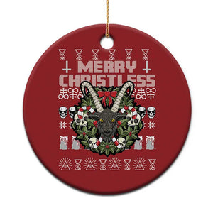 Anti Xmas Christmas Ornament Merry Christless Satan Baphomet Wreath TS09 Print Your Wear