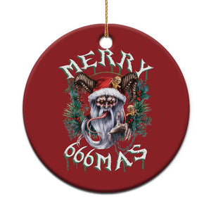 Anti Xmas Christmas Ornament Merry 666Mas Satan Creepy Christmas TS09 Print Your Wear