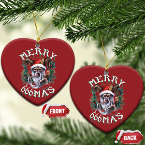 Anti Xmas Christmas Ornament Merry 666Mas Satan Creepy Christmas TS09 Heart Red Print Your Wear