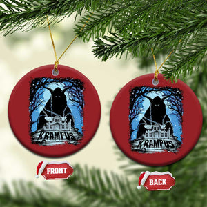 Dark Gothic Christmas Krampus Christmas Ornament TS09 Circle Red Print Your Wear