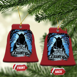 Dark Gothic Christmas Krampus Christmas Ornament TS09 Bell Flake Red Print Your Wear