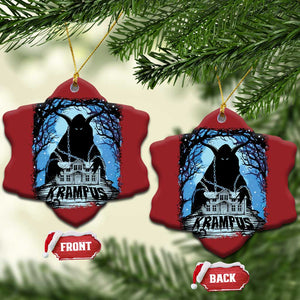 Dark Gothic Christmas Krampus Christmas Ornament TS09 Snow Flake Red Print Your Wear