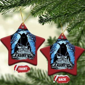 Dark Gothic Christmas Krampus Christmas Ornament TS09 Star Red Print Your Wear