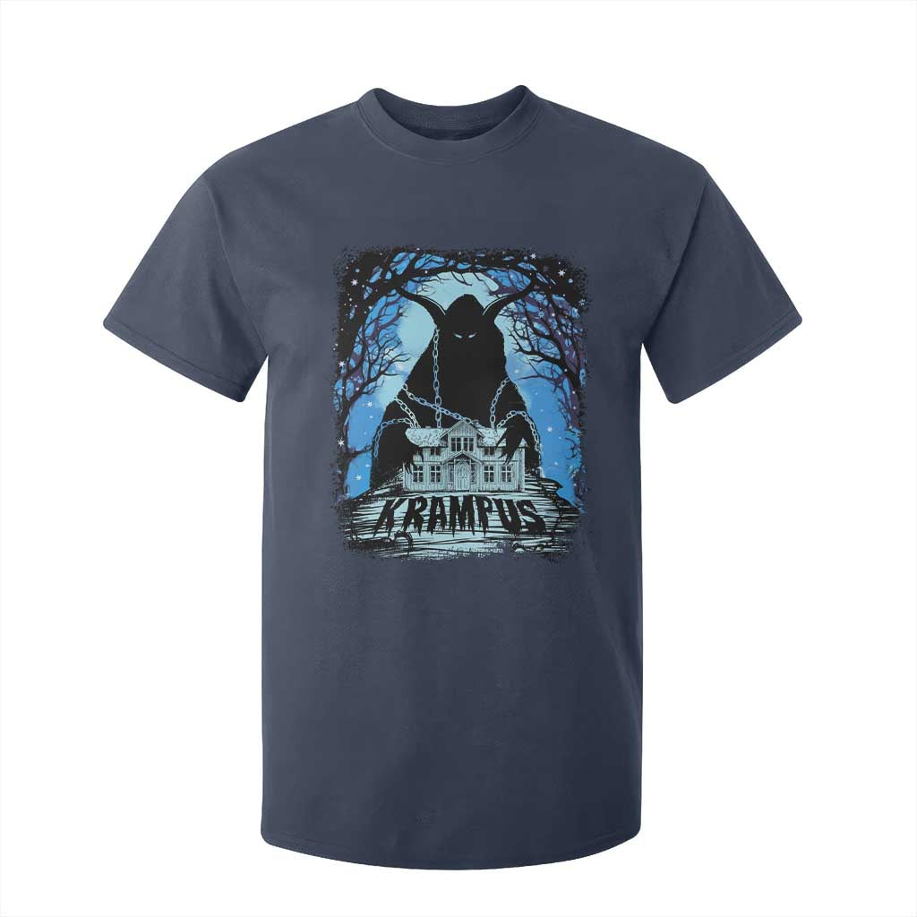 Dark Gothic Christmas Krampus T Shirt For Kid TS09 Navy Print Your Wear