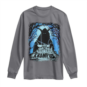 Dark Gothic Christmas Krampus Long Sleeve Shirt TS09 Charcoal Print Your Wear