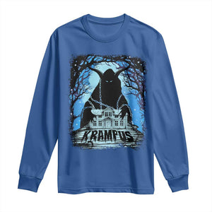 Dark Gothic Christmas Krampus Long Sleeve Shirt TS09 Royal Blue Print Your Wear