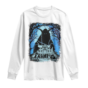 Dark Gothic Christmas Krampus Long Sleeve Shirt TS09 White Print Your Wear