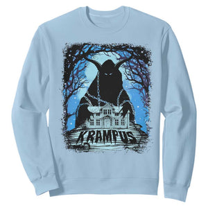 Dark Gothic Christmas Krampus Sweatshirt TS09 Light Blue Print Your Wear