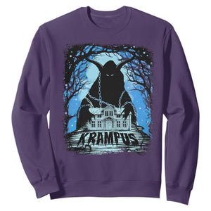 Dark Gothic Christmas Krampus Sweatshirt TS09 Purple Print Your Wear