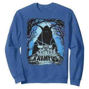 Dark Gothic Christmas Krampus Sweatshirt TS09 Royal Blue Print Your Wear