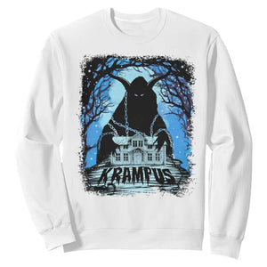 Dark Gothic Christmas Krampus Sweatshirt TS09 White Print Your Wear