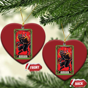 Xmas Krampus Christmas Ornament American Traditional Tarot Card TS09 Heart Red Print Your Wear