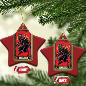 Xmas Krampus Christmas Ornament American Traditional Tarot Card TS09 Star Red Print Your Wear