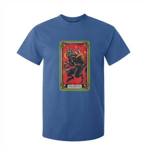 Christmas Krampus T Shirt For Kid American Traditional Tarot Card TS09 Royal Blue Print Your Wear