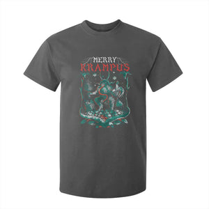 Horror Christmas Merry Krampus T Shirt For Kid TS09 Dark Heather Print Your Wear
