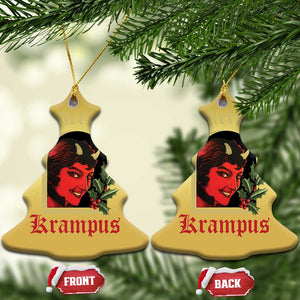 Horror Christmas Female Krampus Christmas Ornament TS09 Christmas Tree Gold Print Your Wear