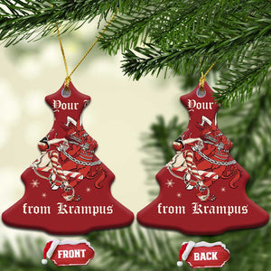 Funny Xmas Christmas Ornament Hide Your Wife From Krampus TS09 Christmas Tree Red Print Your Wear