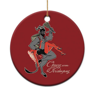 Funny Christmas Gruss Vom Krampus Christmas Ornament TS09 Print Your Wear