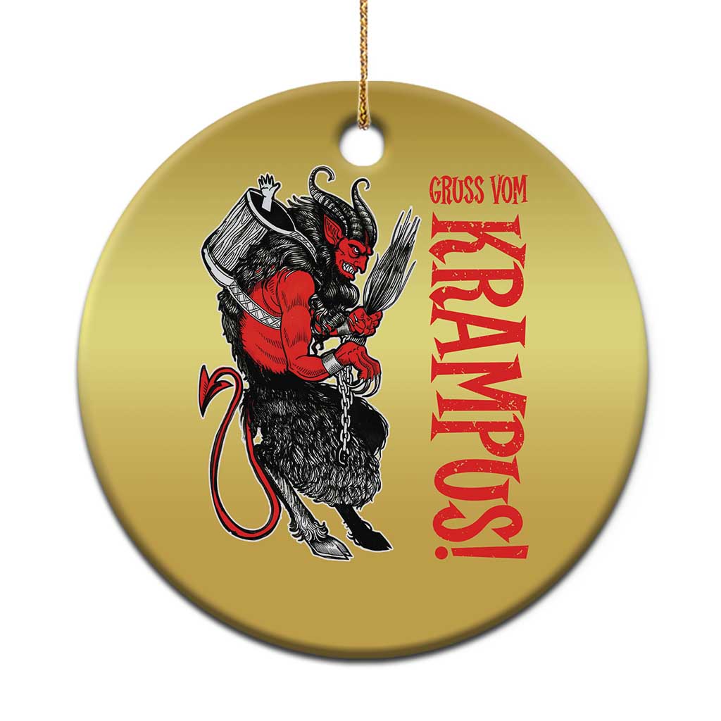 Horror Christmas Gruss Vom Krampus Christmas Ornament TS09 Print Your Wear