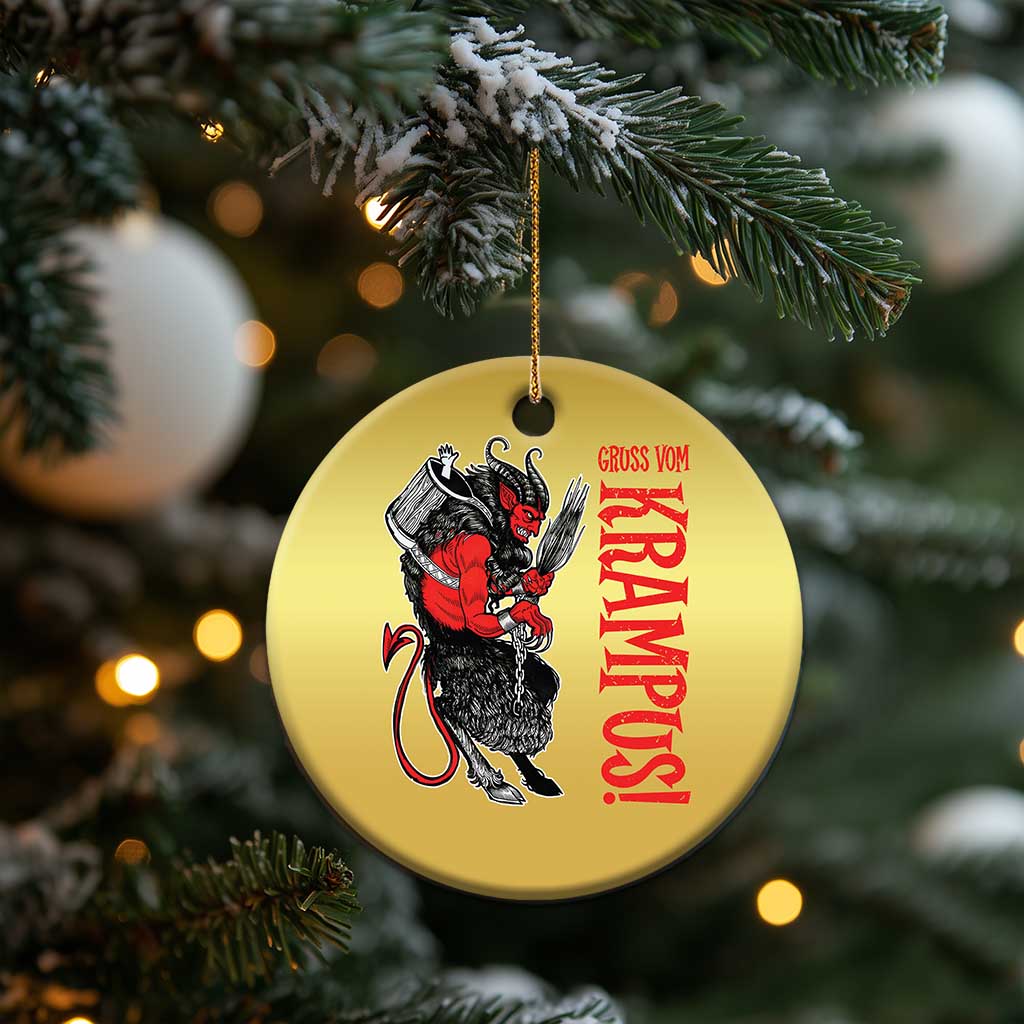 Horror Christmas Gruss Vom Krampus Christmas Ornament TS09 Print Your Wear