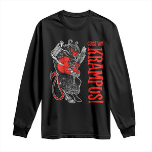 Horror Christmas Gruss Vom Krampus Long Sleeve Shirt TS09 Black Print Your Wear