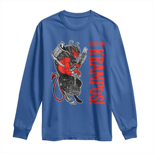 Horror Christmas Gruss Vom Krampus Long Sleeve Shirt TS09 Royal Blue Print Your Wear