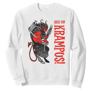 Horror Christmas Gruss Vom Krampus Sweatshirt TS09 White Print Your Wear