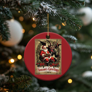 Xmas Krampus Christmas Ornament Season Greeting Vintage Tarot Card TS09 Print Your Wear