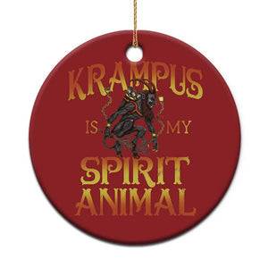 Xmas Krampus is My Spirit Animal Christmas Ornament TS09 Print Your Wear