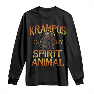 Christmas Krampus is My Spirit Animal Long Sleeve Shirt TS09 Black Print Your Wear