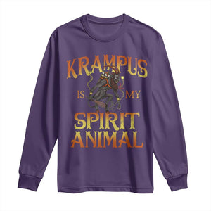 Christmas Krampus is My Spirit Animal Long Sleeve Shirt TS09 Purple Print Your Wear