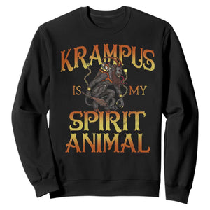 Christmas Krampus is My Spirit Animal Sweatshirt TS09 Black Print Your Wear