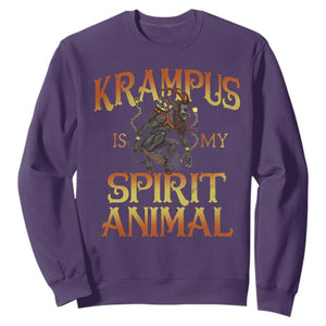 Christmas Krampus is My Spirit Animal Sweatshirt TS09 Purple Print Your Wear