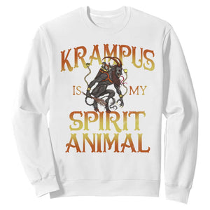 Christmas Krampus is My Spirit Animal Sweatshirt TS09 White Print Your Wear