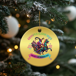 Funny Krampus Sleigh Rides Christmas Ornament Naughty List Members Only Since 1722 TS09 Print Your Wear